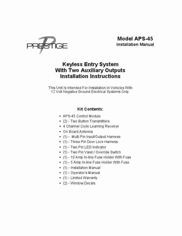 Audiovox Automobile Electronics APS-45-page_pdf